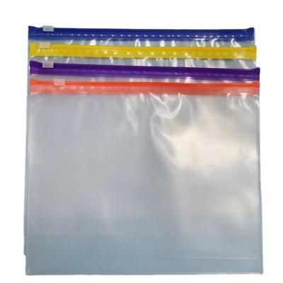 China Underwear Zipper Lock Bag Moisture Proof Durable Packaging Frosted Plastic Bag for sale