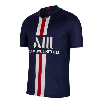 China New Quick-drying Paris soccer jersey training wear game jersey no logo for men for sale