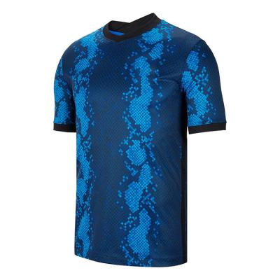 China Wholesale Quick-drying Inter Thai Milan home European factory quality team soccer jersey football wear custom for sale