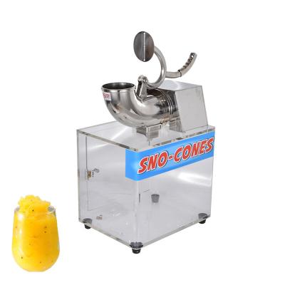 China New Outdoor Electric Snow Cone Machine Scratch Ice Machine Stainless Steel Commercial Ice Crusher for sale