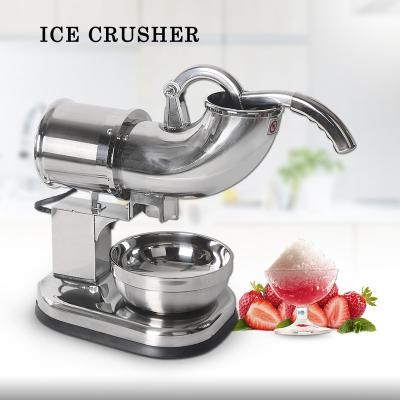 China Commercial household ice crusher razor stainless steel ice machine semi-automatic crushed ice crusher for sale