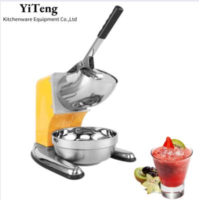 China High Efficiency Portable Electric Manual Commercial Ice Crusher Snow Cone Machine Stainless Steel Ice Shaver for sale