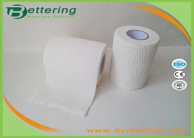 Cina Rotolo adesivo elastico molle bianco della fasciatura del cotone EAB, fasciatura elastica Tearable per il ginocchio in vendita