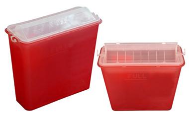 China Safety Medical Sharp Containers For Needles , Surgical Waste Syringe Disposal Box for sale