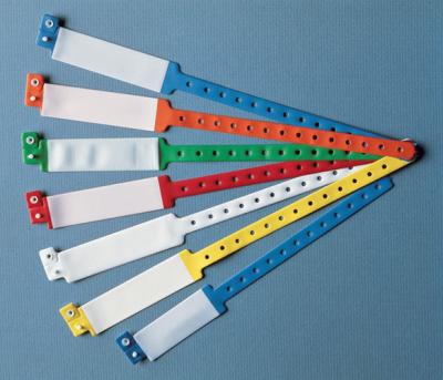 China Disposable Medical Consumables Hospital Patient ID Wristbands PVC Plastic Material for sale