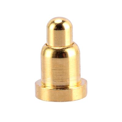 China Electrical Appliance Coil Packing 5V 2A 12V2A Pin Smt Gold Plated Height 2mm Standard Single Brass Pogo Pin Connector for sale