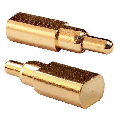 China Electrical Appliance Customize Length Coil Packaging 5V1A 12V 2A Pin Gold Plated Side Welding Single Smt Pogo Pin Connector for sale