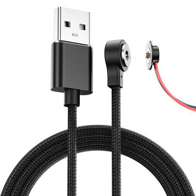 China Heated Clothes Clothes 2 Pogo Pin Magnetic Pogo Pin Connector Charger Power Heating Usb Cable With Controller, Round Male And Female Magnetic Connector for sale