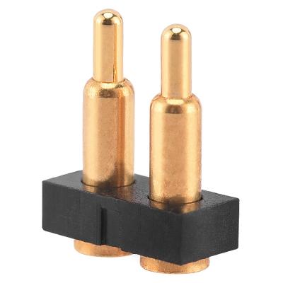 China Electrical Appliances 2 Pin Customize Length 2 Pin Pitch 2.54mm 5V2A 12V 2A Smt Pogo Gold Plated Connector for sale