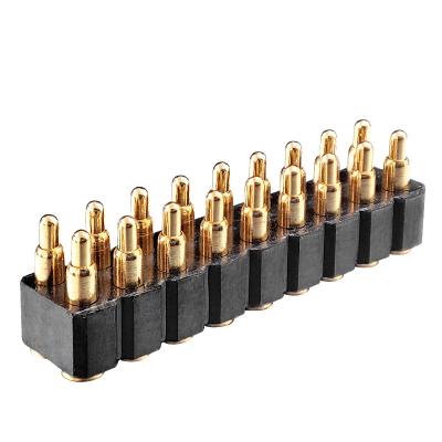 China PCB Gold Plated Connector 18 Pin Double Row Customize Length 18 Pin Pitch 2.54mm 5V2A 12V 2A Smt Pogopin for sale