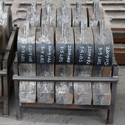 China Mining Construction Crusher Hammer Parts Wear-Resistance Head High Mine Good Drilling Manganese Steel Drilling Sieving Mesh Quality Casting for sale