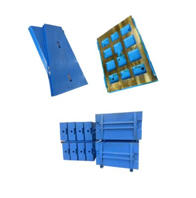 China High Construction Manganese Steel Jaw Crusher Spare Parts Fixed Movable Jaw Plate For Granite for sale