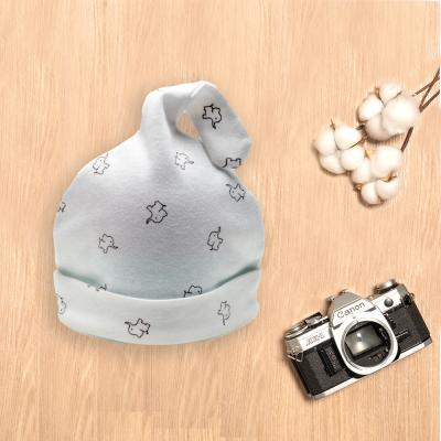 China Organic Cotton Baby Animal Infant Hats Baby Hat Fashion Print Four Seasons Hat for sale