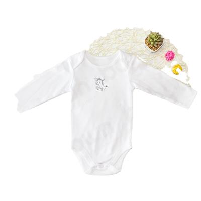 China Baby Home Direct High Quality Organic Cotton Factory Long Sleeve Baby Rompers for sale