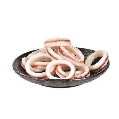 China Nutritious Wholesale Frozen Precooked Skin On Squid Ring for sale