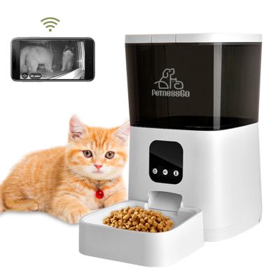 China Petnessgo Automatic Smart APP Control 7L Capacity WiFi Pet Feeder with HD Camera Pet Fooder Dispenser for sale