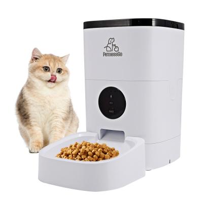 China PetenessGo 4L Smart Automatic Pet Feeder APP Auto Control WiFi Enabled Cat Dog Smart Pet Feeder for sale