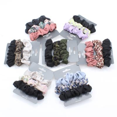 China Hot Sale 3 Pcs One Set Small Elastic Rope Ties Hair Scrunchies For Hair Elastic Hair Ties Elastic Rope Ponytail Holders Bands for sale