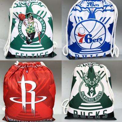 China High Quality Custom Shopping Basketball Fans Souvenirs Packaging Drawstring Bag Eco-friendly Logo Cotton Pouch Dust Bags for sale