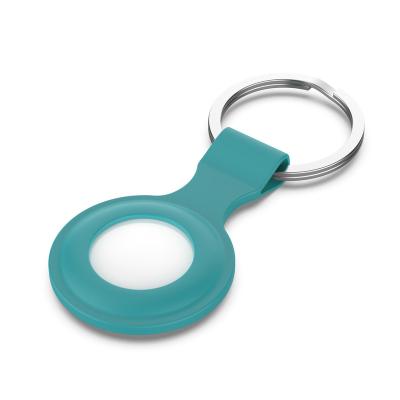 China Finger Ring Holder Wristband Strap Protective Case For Airtags Silicone Smart Metal Key Chain For Apple Airtag Keychain Case for sale