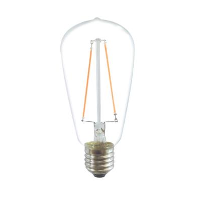 China Wholesale ST64 LED Filament Bulb E26 E27 Indoor Lighting High Quality Decorative Lighting Led Bulb for sale