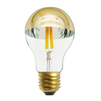 China Garden A60/A19 LED filament bulb 1w/2w/4w/6w/8w dimmable copper mirror CE ETL E26/E27 LED filament bulb shadowless for sale