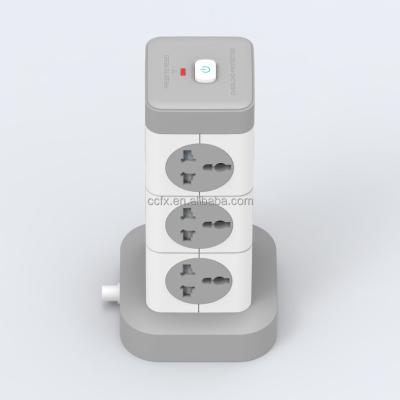 China Residential / Multi-Purpose Usb Power Strip Tower Surge Protector Electric Power Extension Socket for sale