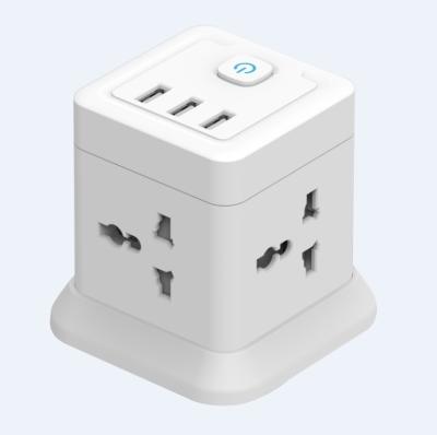 China Residential / General Purpose Cube Power Socket, Power Strip with USB, USB Extension Leads for sale