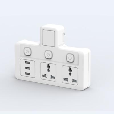 China Hot Selling Residential/Multi-Purpose Plug Converter with 3 USB Charging Ports, Power Adapter Travel Adapter, Electrical Outlet for sale