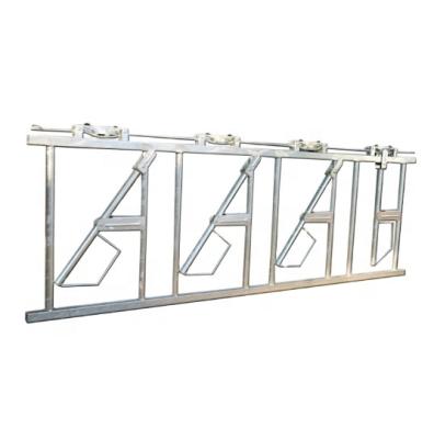 China Manual Power Used Cattle Saving Feeder Galvanized Dairy Cattle Force Collared Cow Buckle Compartment for sale