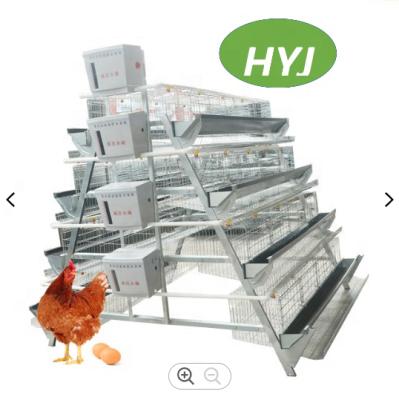 China Galvanized Full Automatic Folding Cage For Breeding Chicken Cage Chicken Battery Chicken Feeding And Drinking Type Cage for sale