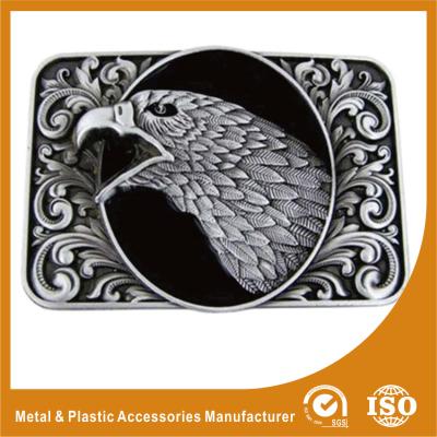 China Metal / Brass Black  Western Eagle Belt Buckles For Men 35mm for sale