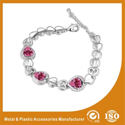 China Gold Plated / Silver Plated Zirconia Jewellery Bracelets For Lover Gift for sale