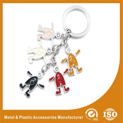 China Elegant Colorful Metal Personalised Keyrings Promotional Key Chains for sale