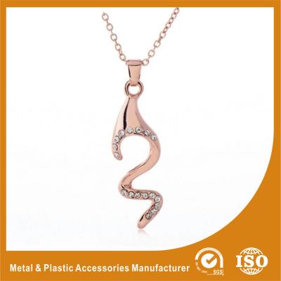 China Professional S Pendant Necklace Stainless Steel Ball Chain Necklace for sale