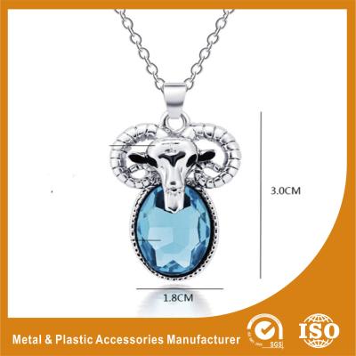 China Zinc Alloy Stainless Steel Chain Necklace With Sheep Pendant for sale