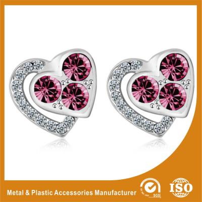 China Pretty Stainless Steel Stud Earrings Metal Earrings For Ladies / Girls for sale