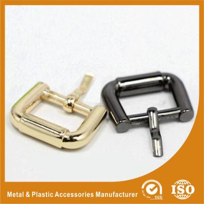 China Pin Buckle Inner 15X10.8MM Gold Black Nickel Buckle / Hardware Accessories for sale