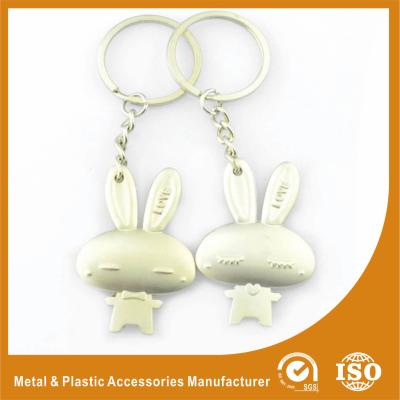 China Male and Female Rabbit Couples keychains For Valentine Day Gift for sale