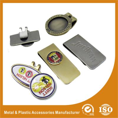 China Customized Magnetic Metal Golf Ball Markers / Hat Clip Marker for sale