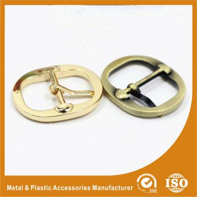 China Round Metal Shoe Buckles / Pin Replacement Buckles For Shoes Or Handbag for sale