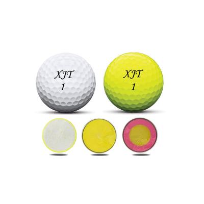 China Golf Course Set Custom Golf Balls 4 Layers Soft Molded Urethane Golf Balls For Golfers for sale