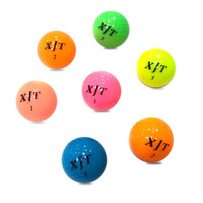 China Chinese Mini Custom 2 Colors Surlyn Factory Tournament Rubber + Crystal Golf Balls for sale