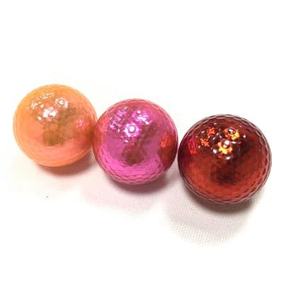 China Cheap Factory Popular Gold-Plated Metallic Golf Balls Metal Golf Balls Custom Color for sale