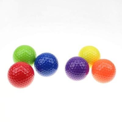 China Wholesale Rubber Golf Balls Pink Color Cover Core+surlyn Cover Surlyn Green Yellow Green Custom Golf Balls Practice for sale