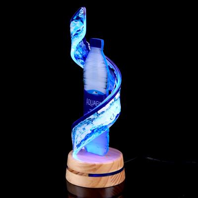 China Eco - Friendly Eco - Friendly Design High - End Spiral Led Bar Led Bottle Glorifier for sale