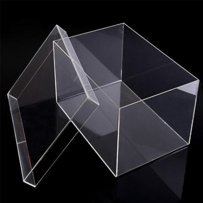 China Large Acrylic Plexiglass Clear Rectangle Acrylic Box for sale