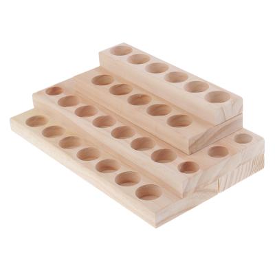 China ODM Luxury Acrylic Essential Oil Wooden Holder Wooden Cosmetic Display for sale