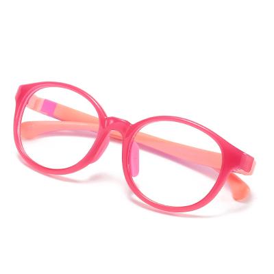 China Popular Lightweight Kids Optical Silica Gel Optical Frames Silicone Kids Eye Glass Frames In Stock for sale