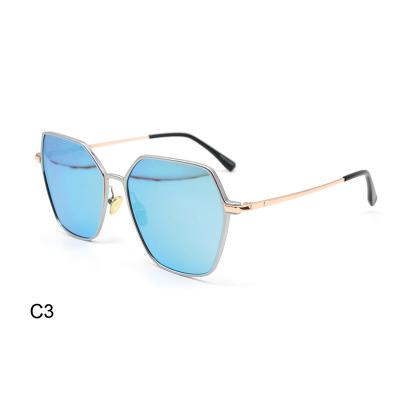 China New style titanium fashion sunglasses outer lenses high quality ultra light frame aluminum sunglasses for sale